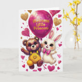 ウェルカムリトルプリンセス カード (黄色い花)