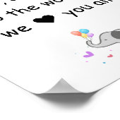 ウェルカムリトルベビー、子供部屋用の壁装飾 ポスター (角)