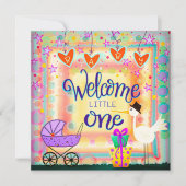 ウェルカムリトルワンカワイトストーカーユニセックス ノートカード (正面)