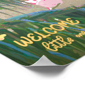 ウェルカムリトルワンジャングルテーマ子供部屋アート ポスター (角)