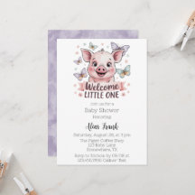 ウェルカムリトルワン – かわいい子豚の赤ちゃんシャワー