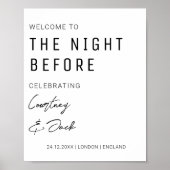 ウェルカムリハーサルディナーの前の結婚夜 ポスター (正面)