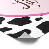 ウェルカムリル女性のカーボーイベビーシャワーバナー ポスター (角)