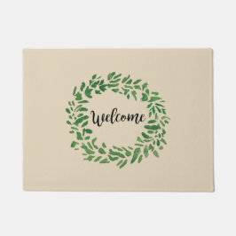 ウェルカムリース絵を描ズファームハウス ドアマット