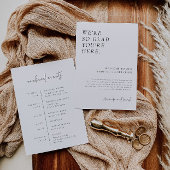 ウェルカムレターモダンとタイムラインの日程 招待状