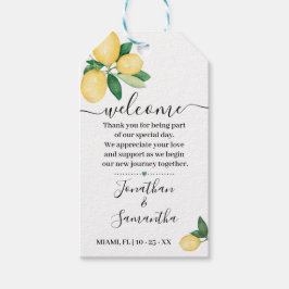 ウェルカムレモン結婚式の引き出物 ギフトタグ