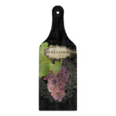 ウェルカムヴィネヤードワインピノワールグレープキッチンアート カッティングボード (正面)