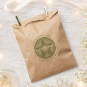 ウェルカム名前をカスタムするゲストベッドルームパステルスター フェイバーバッグ (クリップ留めされた状態)