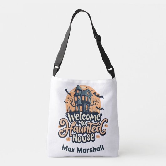 ウェルカム幽霊のよく出る・トゥ・ハウス – Batty for You クロスボディバッグ (裏面)