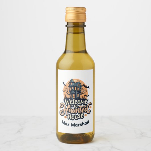 ウェルカム幽霊のよく出る・トゥ・ハウス – Batty for You ワインラベル (正面)