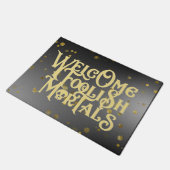 ウェルカム愚かなおもしろい引用文スカルゴーリッシュ ドアマット (アングル)
