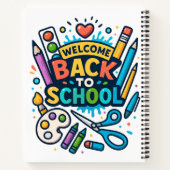 ウェルカム新学期おもしろいアートデザイン ノートブック (裏面)