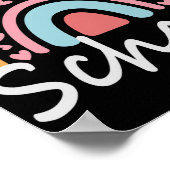 ウェルカム新学期かわいいレインボー学生ギフト ポスター (角)