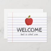 ウェルカム新学期カウトアップル ポストカード (正面/裏面)