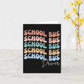 ウェルカム新学期グルーヴィおもしろいレトロスクールB カード (黄色い花)