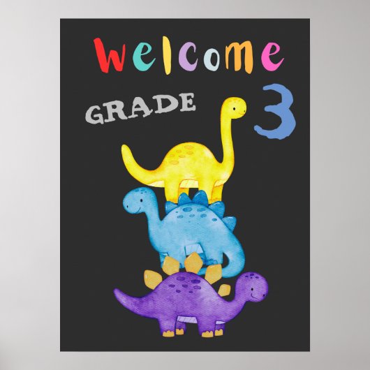 ウェルカム新学期グレード3 ポスター (正面)