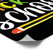 ウェルカム新学期スクール先生 ポスター (角)