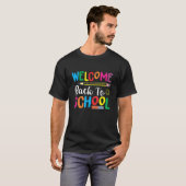 ウェルカム新学期スクール初日アパレアルT Tシャツ (正面フル)