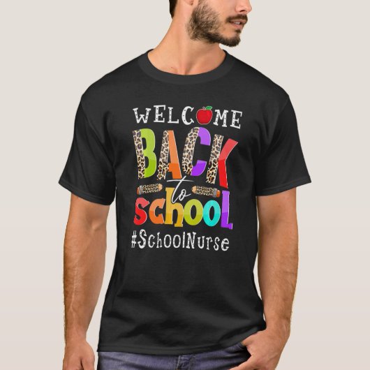 ウェルカム新学期ナーススクールLの初日 Tシャツ (正面)