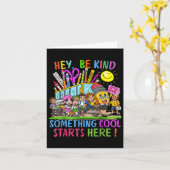 ウェルカム新学期ハッピーファースト先生バス カード (黄色い花)