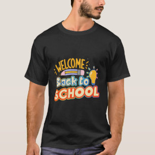 ウェルカム新学期ペンシルハッピーファースト・デイOf S Tシャツ