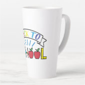 ウェルカム新学期先生ライフ カフェラテマグ (右アングル)