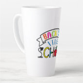 ウェルカム新学期先生ライフ カフェラテマグ (左アングル)