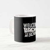 ウェルカム新学期初日の学校先生 コーヒーマグカップ (正面左)