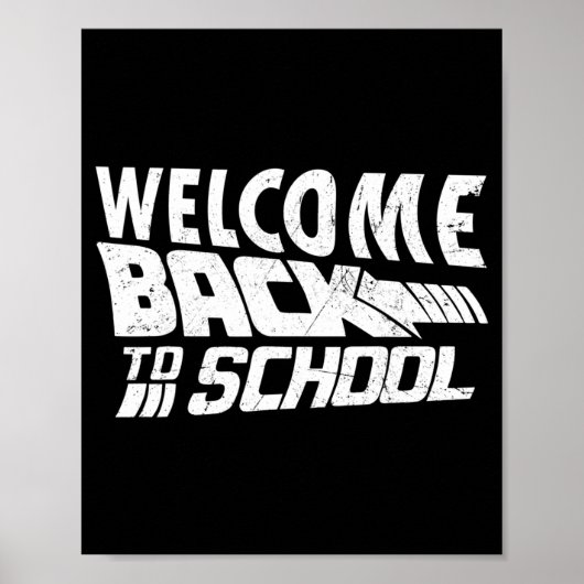 ウェルカム新学期初日の学校先生 ポスター (正面)