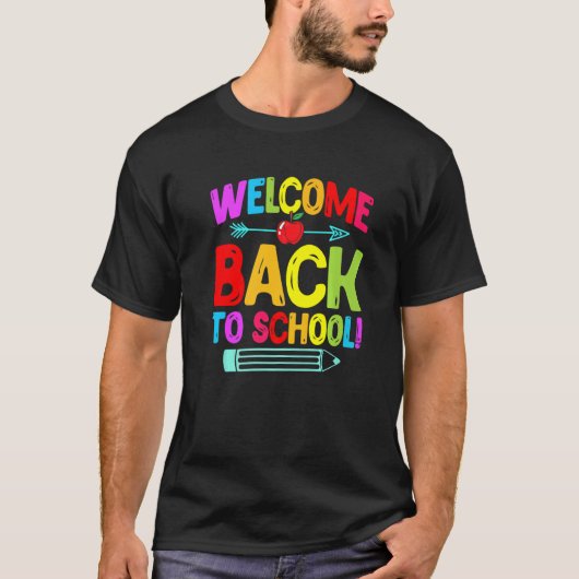 ウェルカム新学期学校初日 Tシャツ (正面)