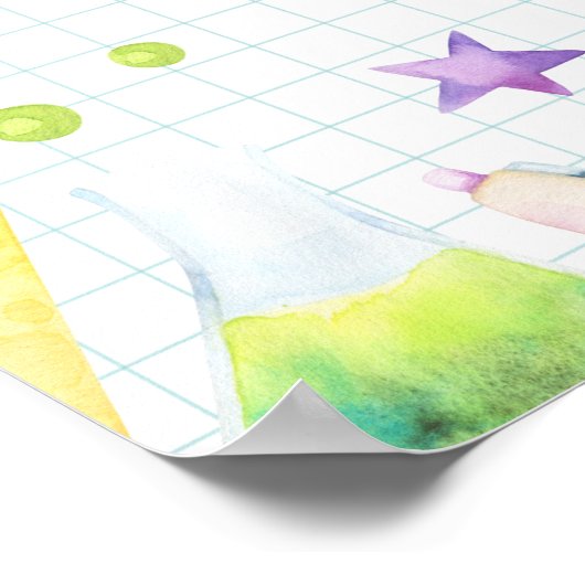 ウェルカム新学期幼稚園かわいい ポスター (角)