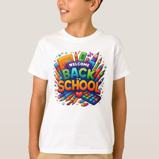 ウェルカム新学期用品Tシャツ Tシャツ (正面)