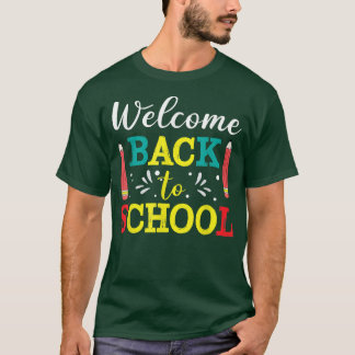 ウェルカム新学期第一学生学校の日 Tシャツ