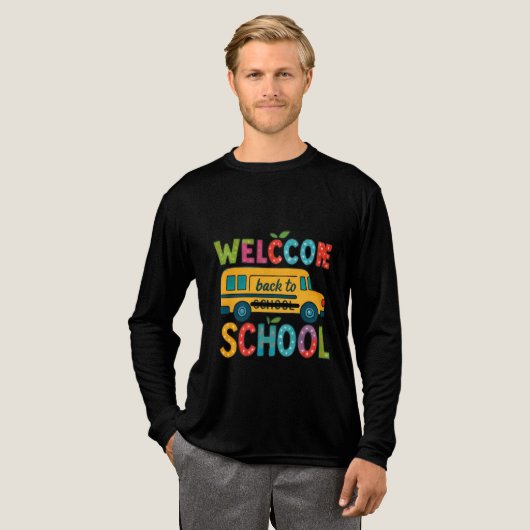 ウェルカム新学期長袖シャツ トライブレンドTシャツ (正面全体)