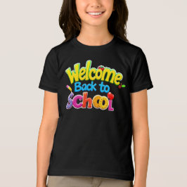 ウェルカム新学期-おもしろい&スクーカラフルル トライブレンドＴシャツ