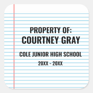 ウェルカム新学期 スクエアシール