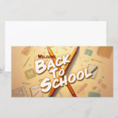 ウェルカム新学期 – ペンシルアートデザイン (正面/裏面)