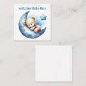 ウェルカム新生児ボーイカード ノートカード (正面/裏面)