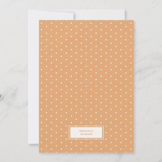 ウェルカム新生児ボーイ写真テンプレートニュートラル 招待状 (裏面)