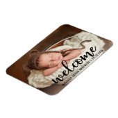 ウェルカム新生児発表Blk マグネット (左側)