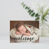 ウェルカム新生児発表Blk 案内ポストカード (スタンド正面)