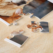 ウェルカム新生児誕生カスタムフォトコラージュファミリー ジグソーパズル (側面)