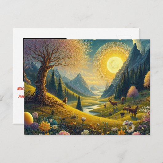 ウェルカム春のメロディ・オン・ザ・equinox ポストカード (正面/裏面)