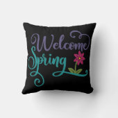 ウェルカム春ホームデコール装飾用クッション クッション (裏面)