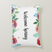 ウェルカム春水彩フラワーアクセント枕 アクセントクッション (正面(垂直))