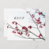 ウェルカム春/オリエンタルゼンフローラRSVP インビテーションポストカード (正面/裏面)