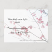 ウェルカム春/オリエンタルゼンフローラRSVP インビテーションポストカード (裏面)