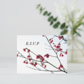 ウェルカム春/オリエンタルゼンフローラRSVP インビテーションポストカード (スタンド正面)