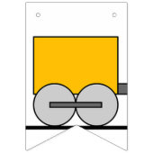 ウェルカム男の赤ちゃんトイトレイン バンティングフラッグ (第1の旗)