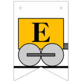 ウェルカム男の赤ちゃんトイトレイン バンティングフラッグ (第3の旗)